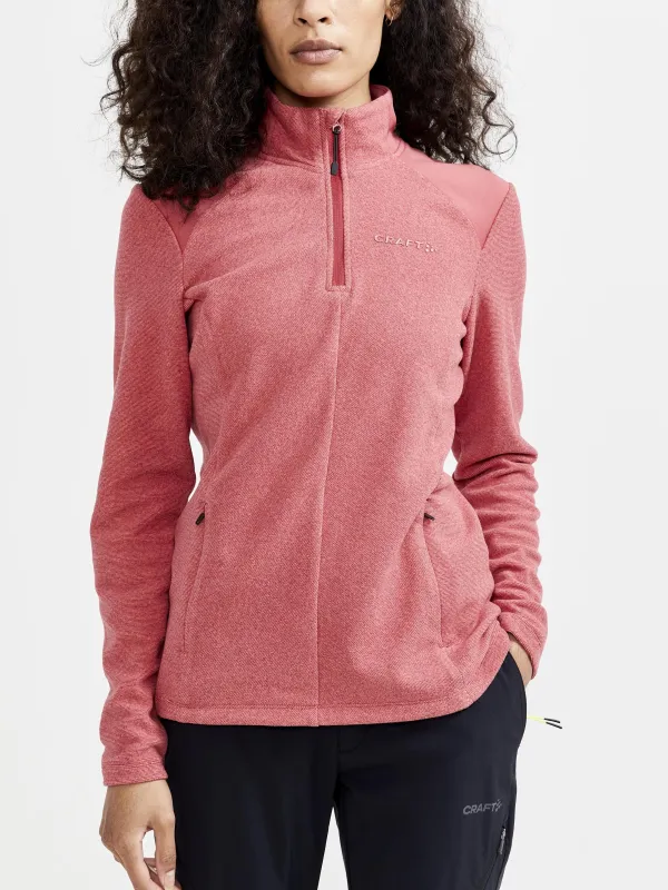 WOMEN'S CORE EDGE THERMAL MIDLAYER - ROSE sold by Craft Sportswear