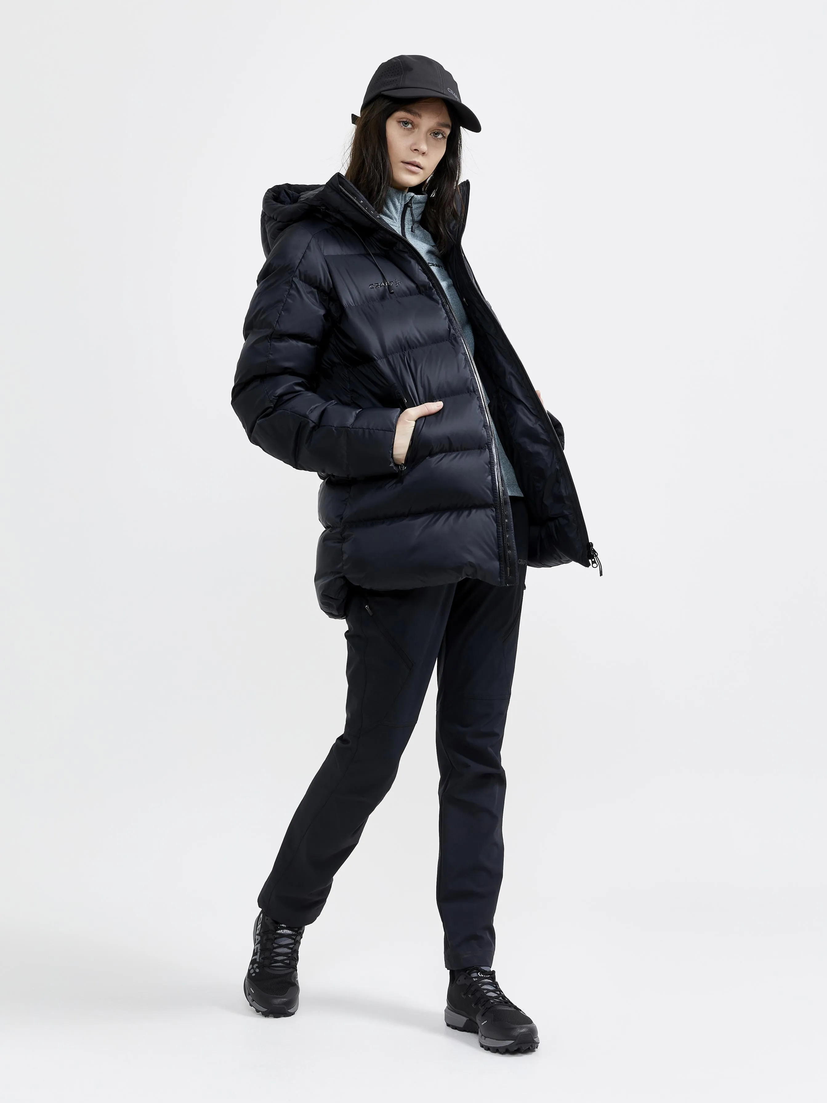 WOMEN'S CORE EDGE THERMAL MIDLAYER - TROOPER-BLACK sold by Craft Sportswear product image thumbnail 5