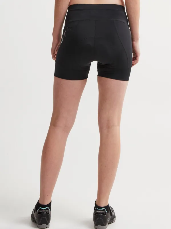 Women's Essence Cycling Hot Pants - Black sold by Craft Sportswear