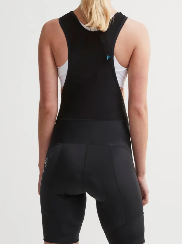 WOMEN'S ESSENCE CYCLING BIB SHORTS  - Black sold by Craft Sportswear