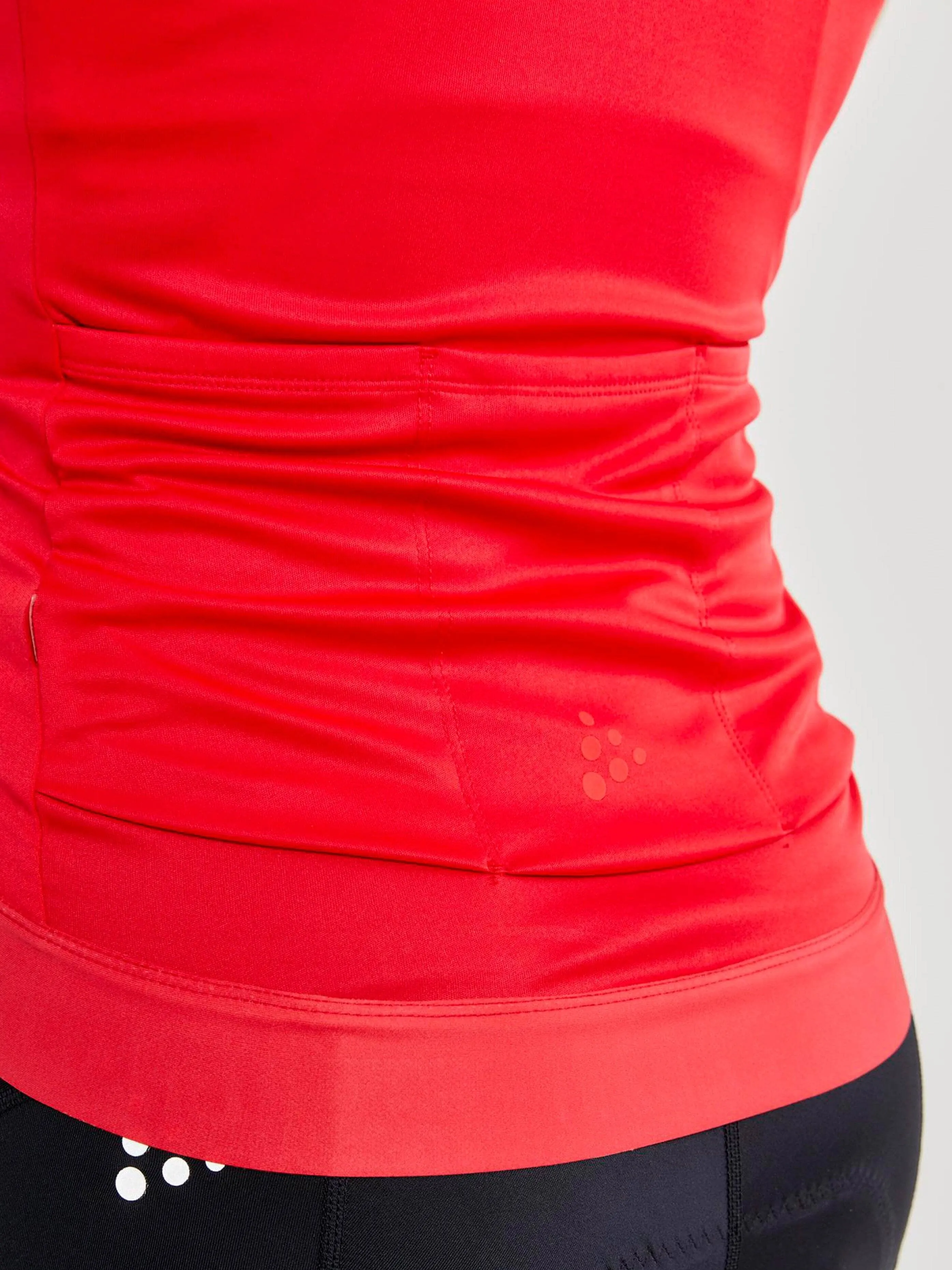 WOMEN'S ESSENCE CYCLING JERSEY - BRIGHT RED sold by Craft Sportswear product image thumbnail 2