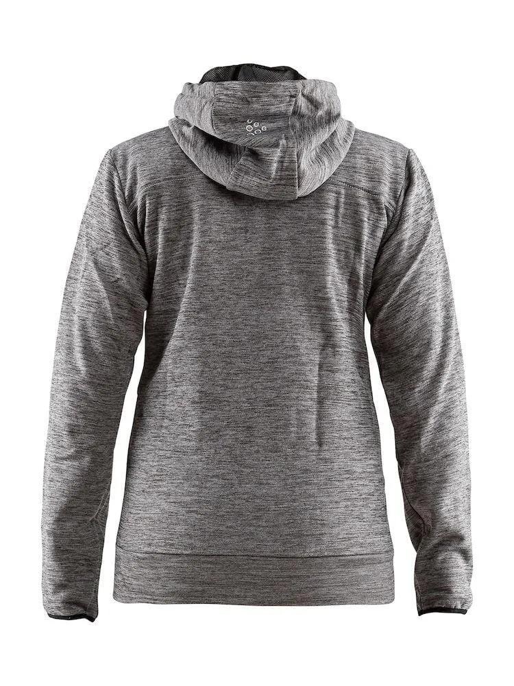Women's Leisure Full Zip Hood - DARK GREY MELANGE sold by Craft Sportswear product image thumbnail 4