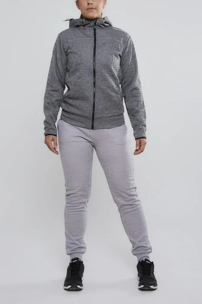 Women's Leisure Full Zip Hood - DARK GREY MELANGE sold by Craft Sportswear product image thumbnail 2
