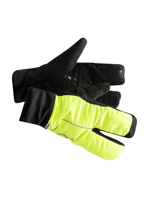 SIBERIAN 2.0 SPLIT FINGER GLOVE - Flumino/Black sold by Craft Sportswear