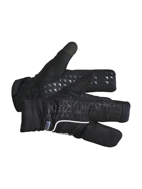SIBERIAN 2.0 SPLIT FINGER GLOVE - Black sold by Craft Sportswear
