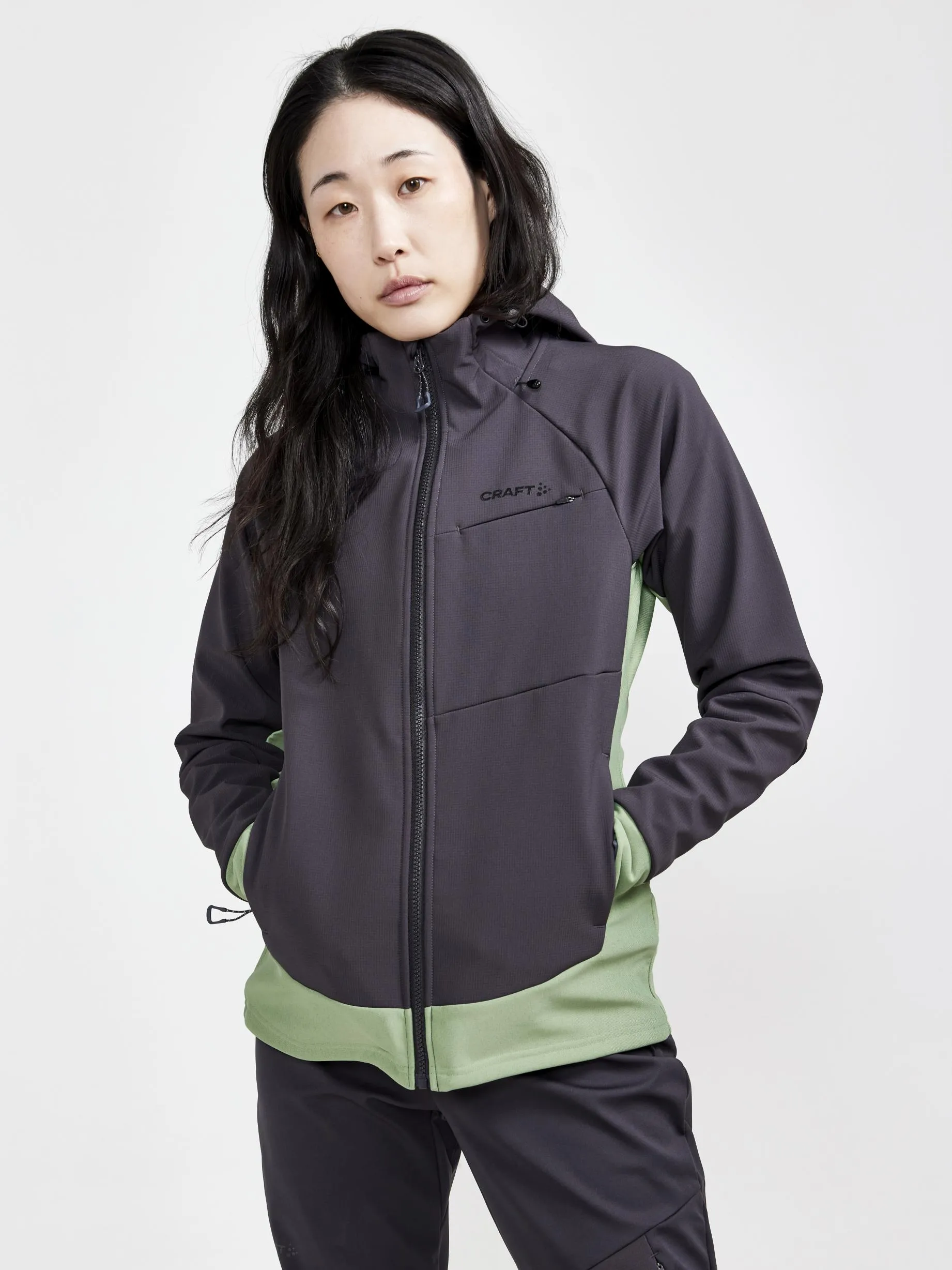Women's ADV Backcountry Hybrid Jacket - SLATE-JADE sold by Craft Sportswear product image thumbnail 4