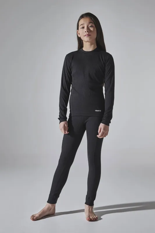 Kids Core Dry Baselayer Set - Black sold by Craft Sportswear