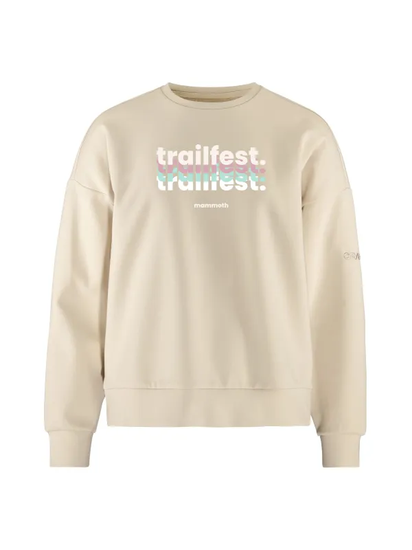 Mammoth Trailfest Women's ADV Join Sweatshirt - Plaster sold by Craft Sportswear