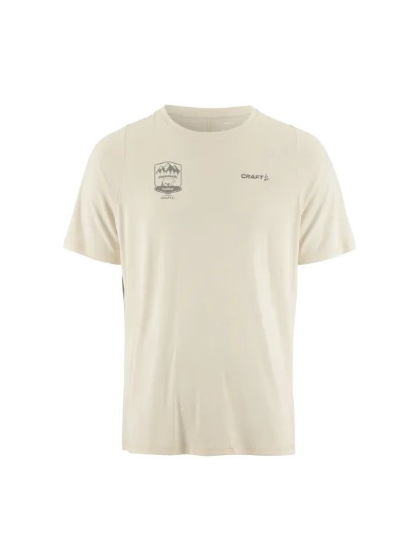 Mammoth Trailfest Men's Collective Bi-Blend SS Tee - Plaster sold by Craft Sportswear
