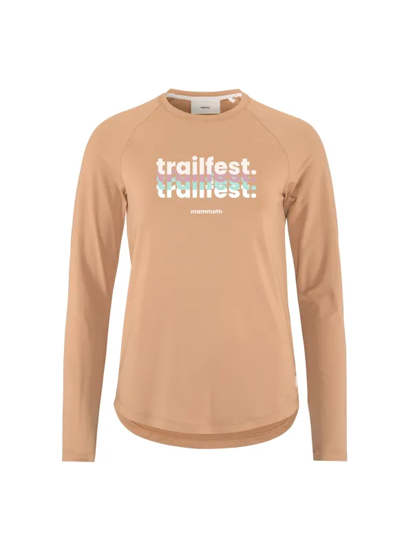 Mammoth Trailfest Women's Collective LS Tee - Syrup sold by Craft Sportswear