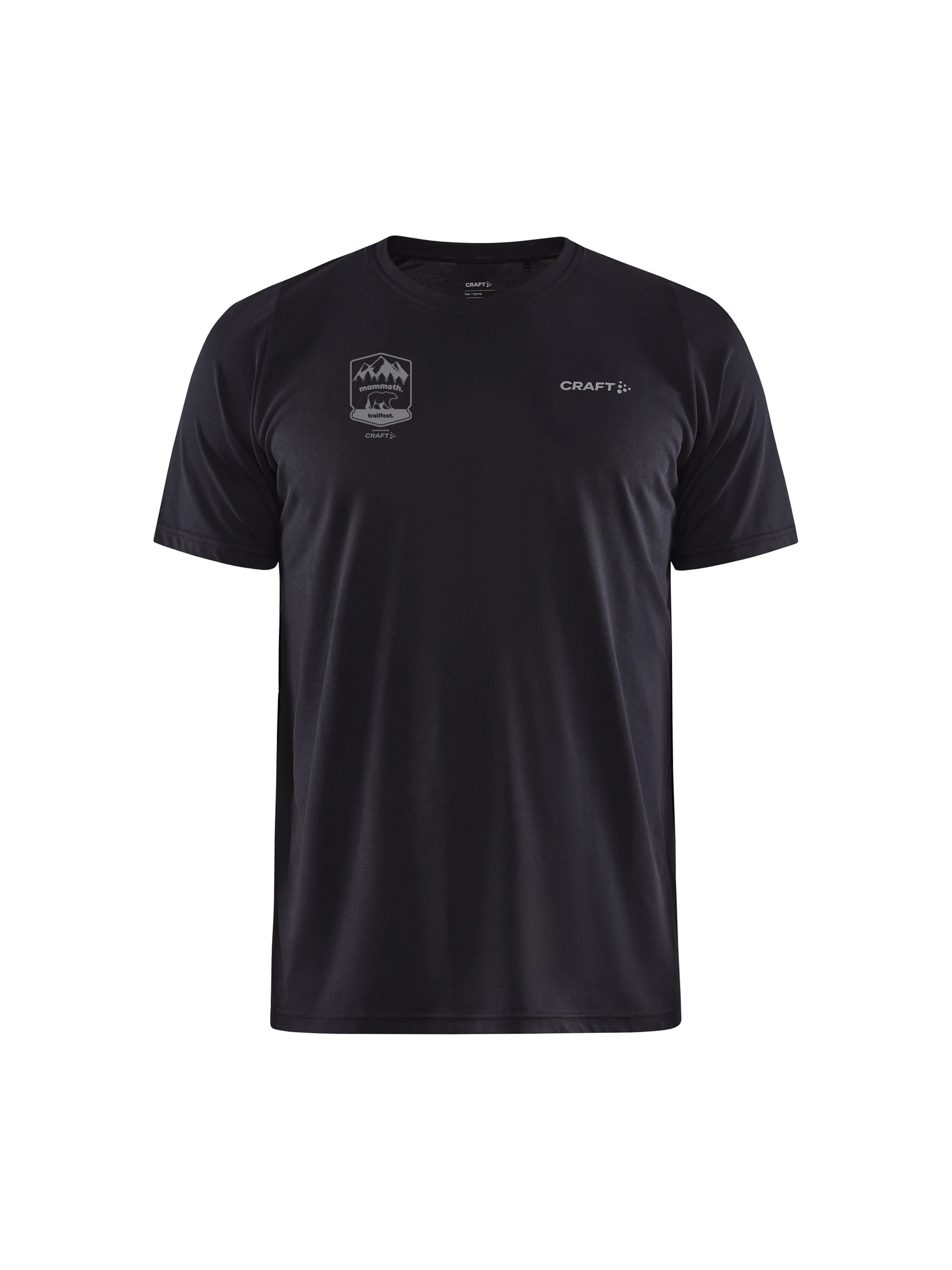 Mammoth Trailfest Men's Collective Bi-Blend SS Tee - Black sold by Craft Sportswear