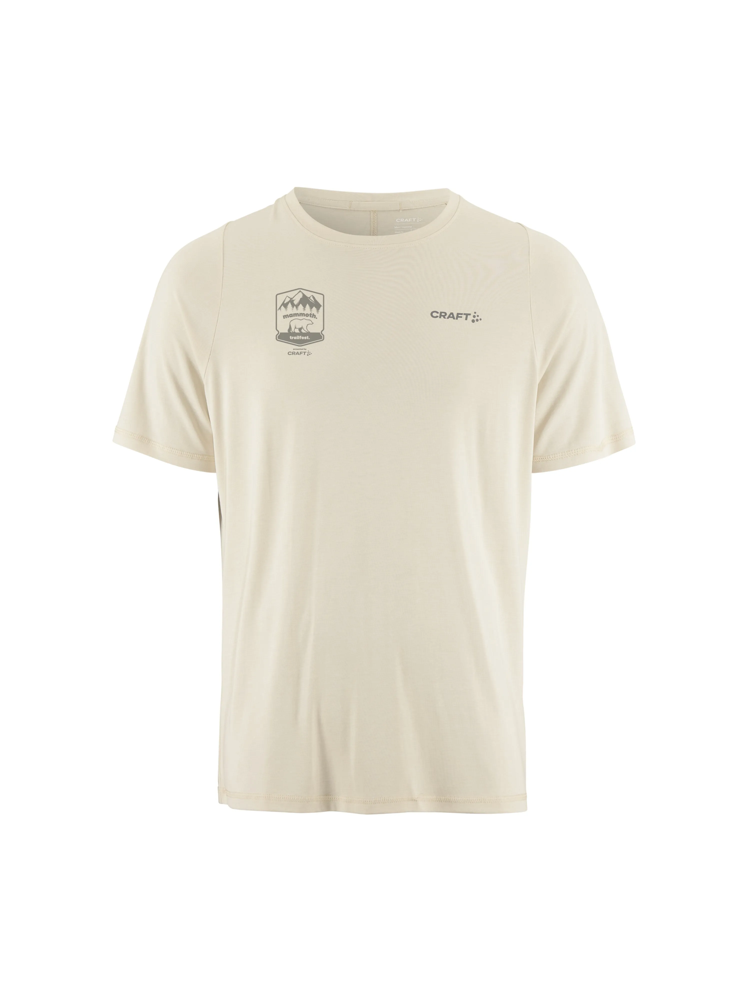 Mammoth Trailfest Men's Collective Bi-Blend SS Tee - Plaster sold by Craft Sportswear