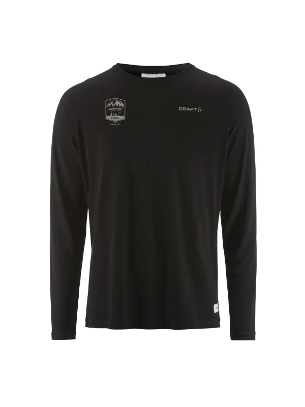 Mammoth Trailfest Men's Collective Bi-Blend LS Tee - Black sold by Craft Sportswear