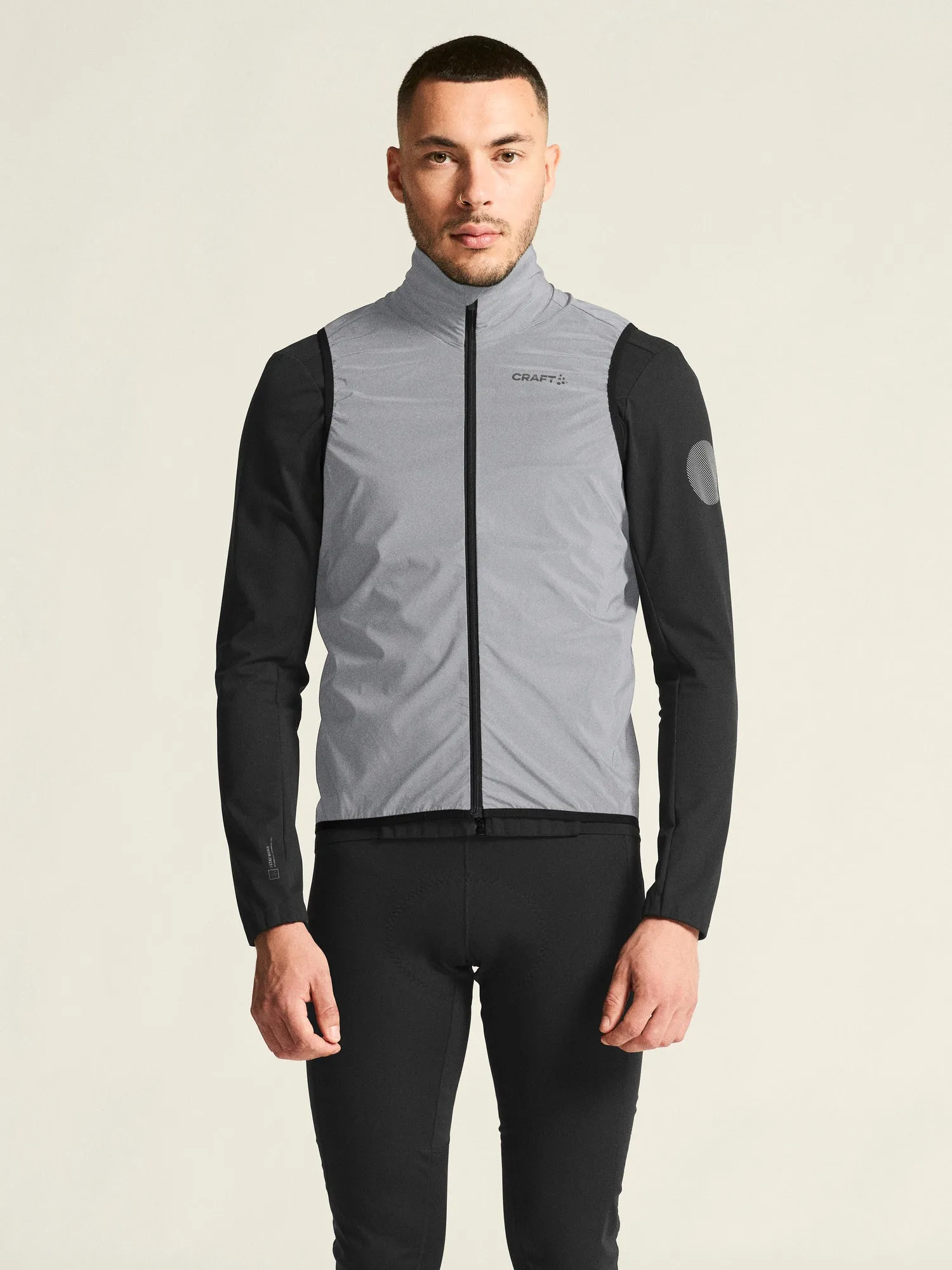 Men's ADV Essence Lumen Wind Running Vest - SILVER/BLACK sold by Craft Sportswear product image thumbnail 2