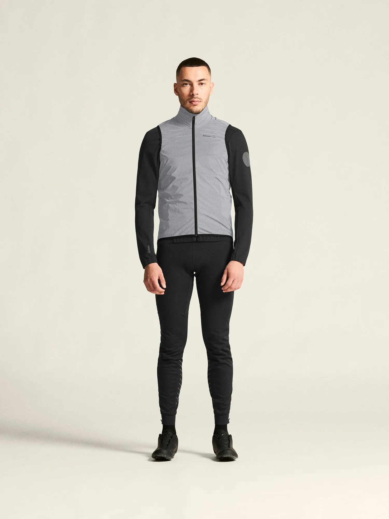 Men's ADV Essence Lumen Wind Running Vest - SILVER/BLACK sold by Craft Sportswear