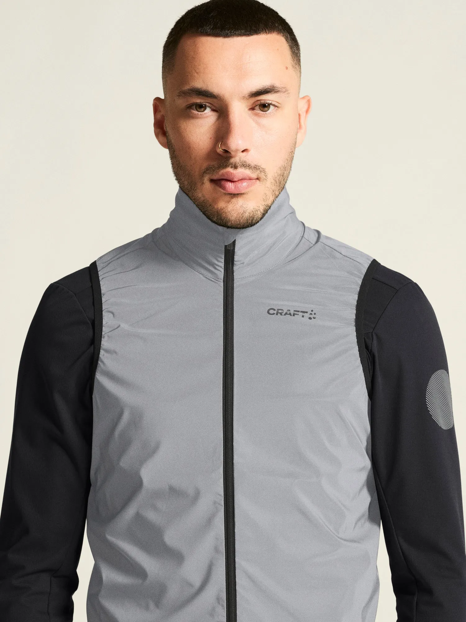 Men's ADV Essence Lumen Wind Running Vest - SILVER/BLACK sold by Craft Sportswear product image thumbnail 3