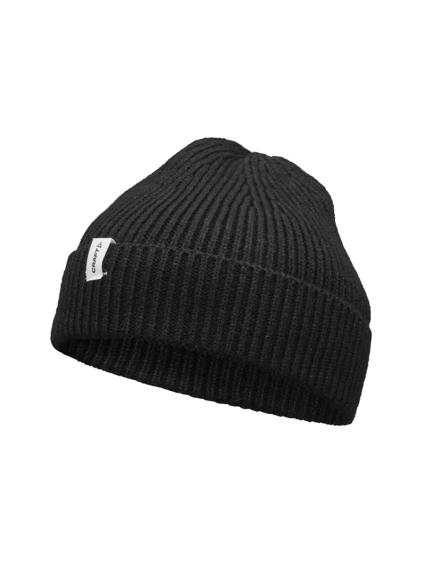 Urban Rib Beanie - Black sold by Craft Sportswear