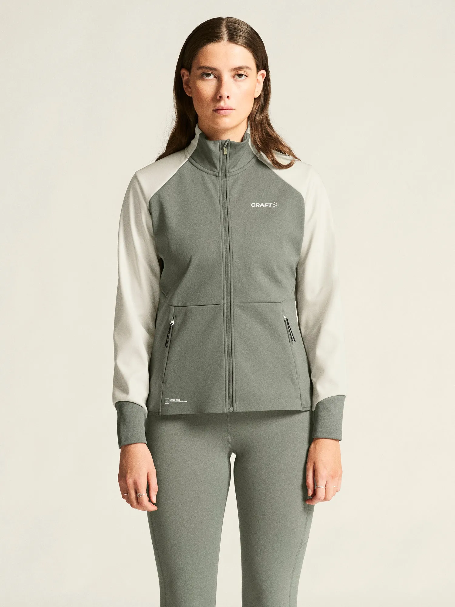 Women's Core XC Ski Training Jacket - Leaf/Tofu sold by Craft Sportswear product image thumbnail 2