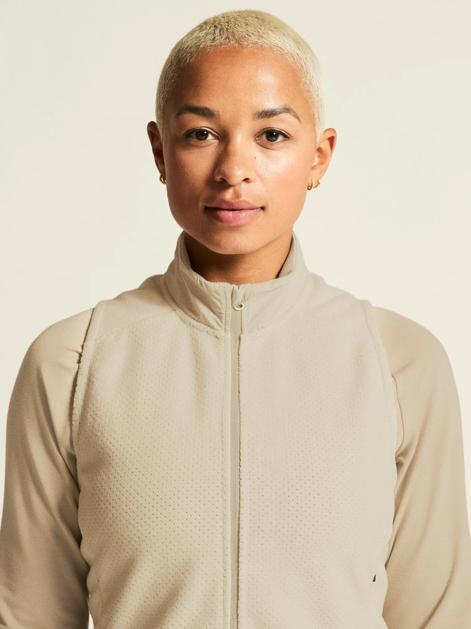 Women's SubZ Fleece Running Vest - Plaster sold by Craft Sportswear product image thumbnail 3