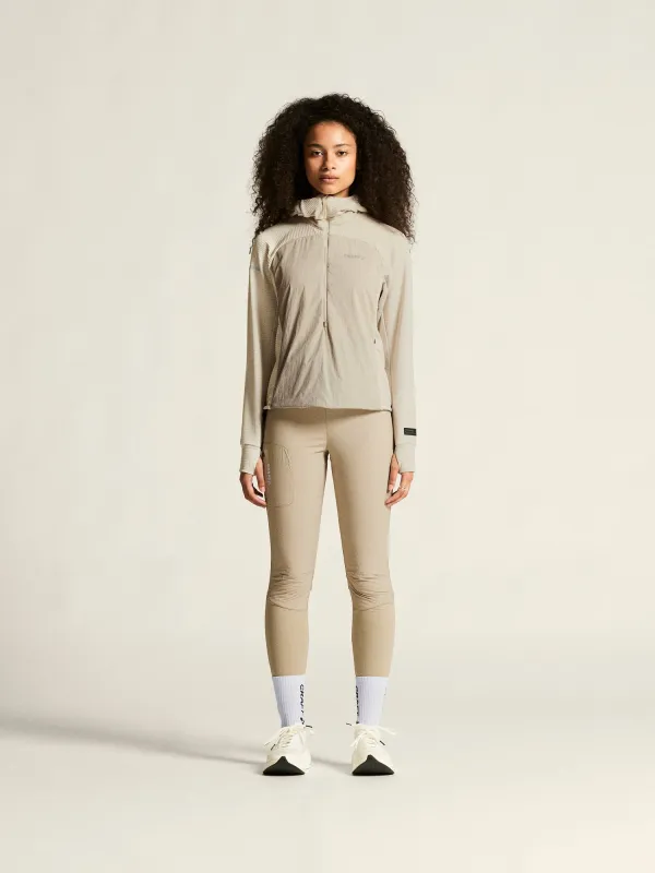 Women's SubZ Light Hood Sweater - Plaster made by Craft Sportswear