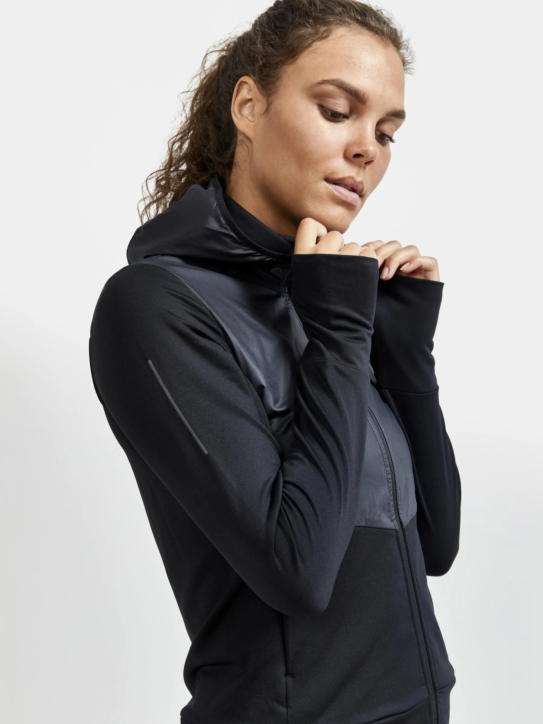 WOMEN'S ADV CHARGE JERSEY HOOD JACKET - Black sold by Craft Sportswear product image thumbnail 5
