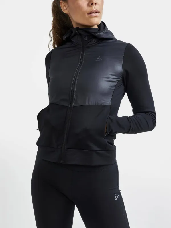 WOMEN'S ADV CHARGE JERSEY HOOD JACKET - Black sold by Craft Sportswear