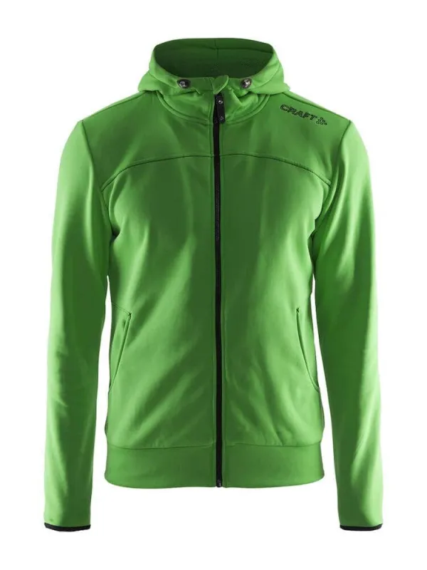 MEN'S LEISURE FULL ZIP HOODIE - CRAFT GREEN sold by Craft Sportswear