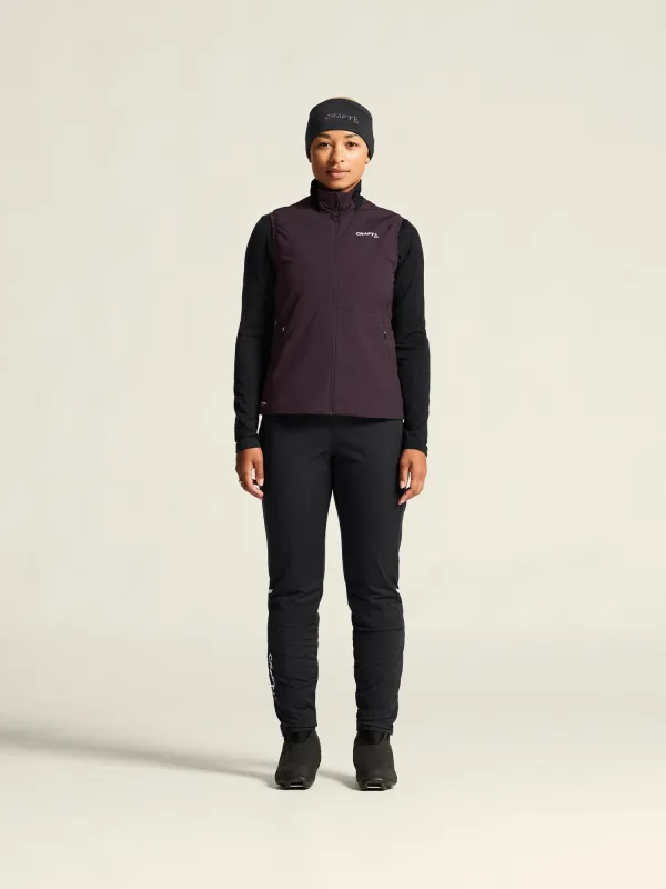 Women's ADV Nordic Training Insulate Vest - DK PLUM sold by Craft Sportswear