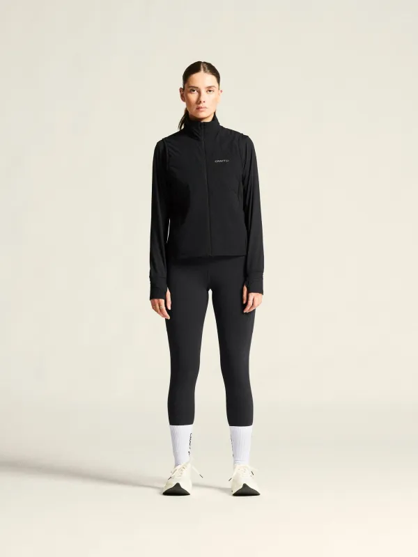 Women's ADV Essence Warm Running Vest 2 - Black sold by Craft Sportswear