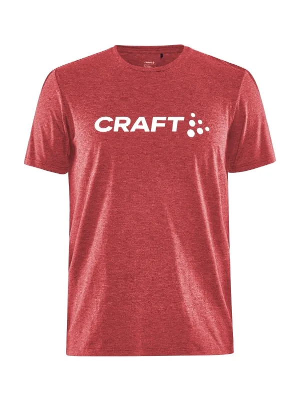 Men's Community Tri Blend Tee - BRIGHT RED MELANGE sold by Craft Sportswear
