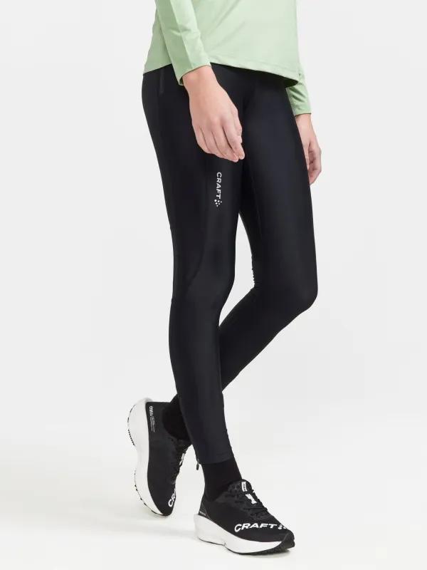 Women's ADV Essence Training Zip Tights - Black sold by Craft Sportswear