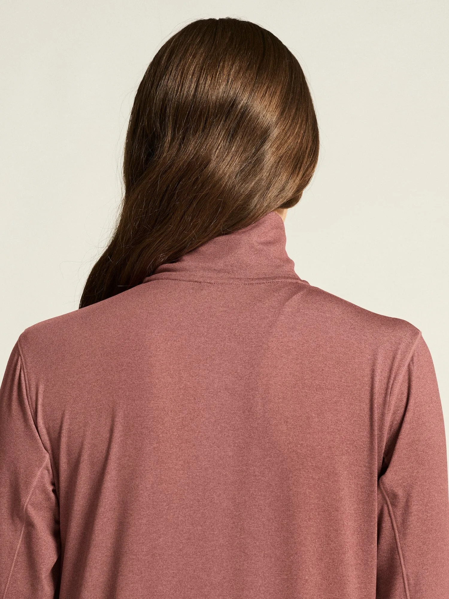 Women's Flow HZ LS - ROSE BROWN/MELANGE sold by Craft Sportswear product image thumbnail 5