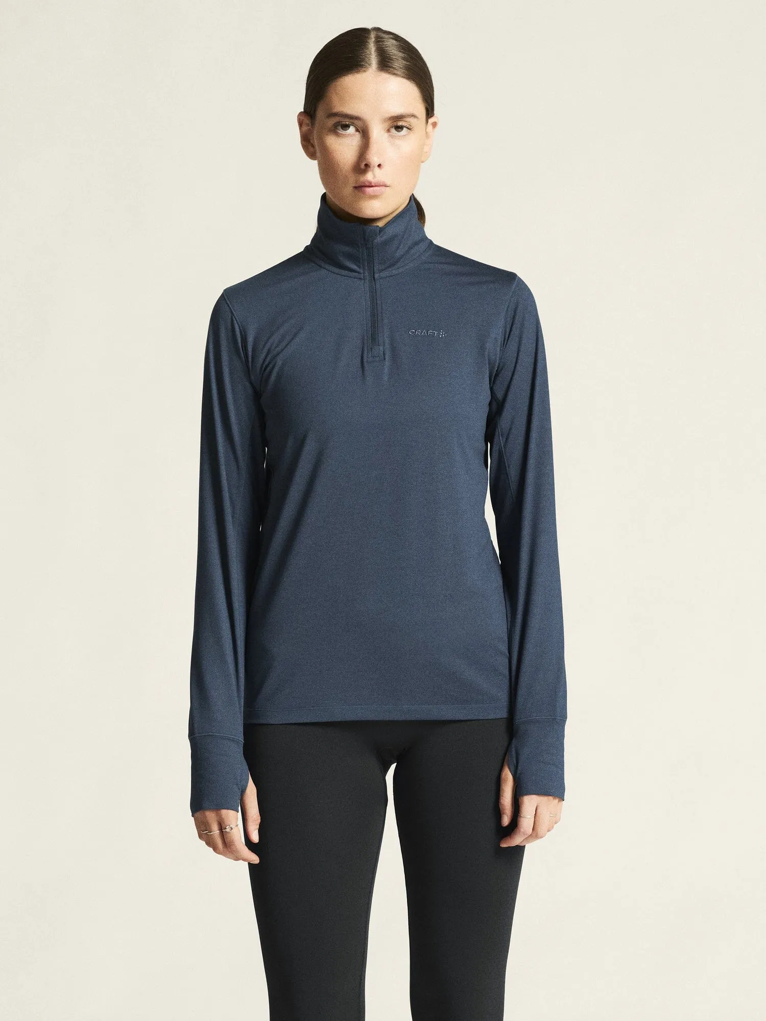 Women's Flow HZ LS - NORTH/MELANGE sold by Craft Sportswear product image thumbnail 2