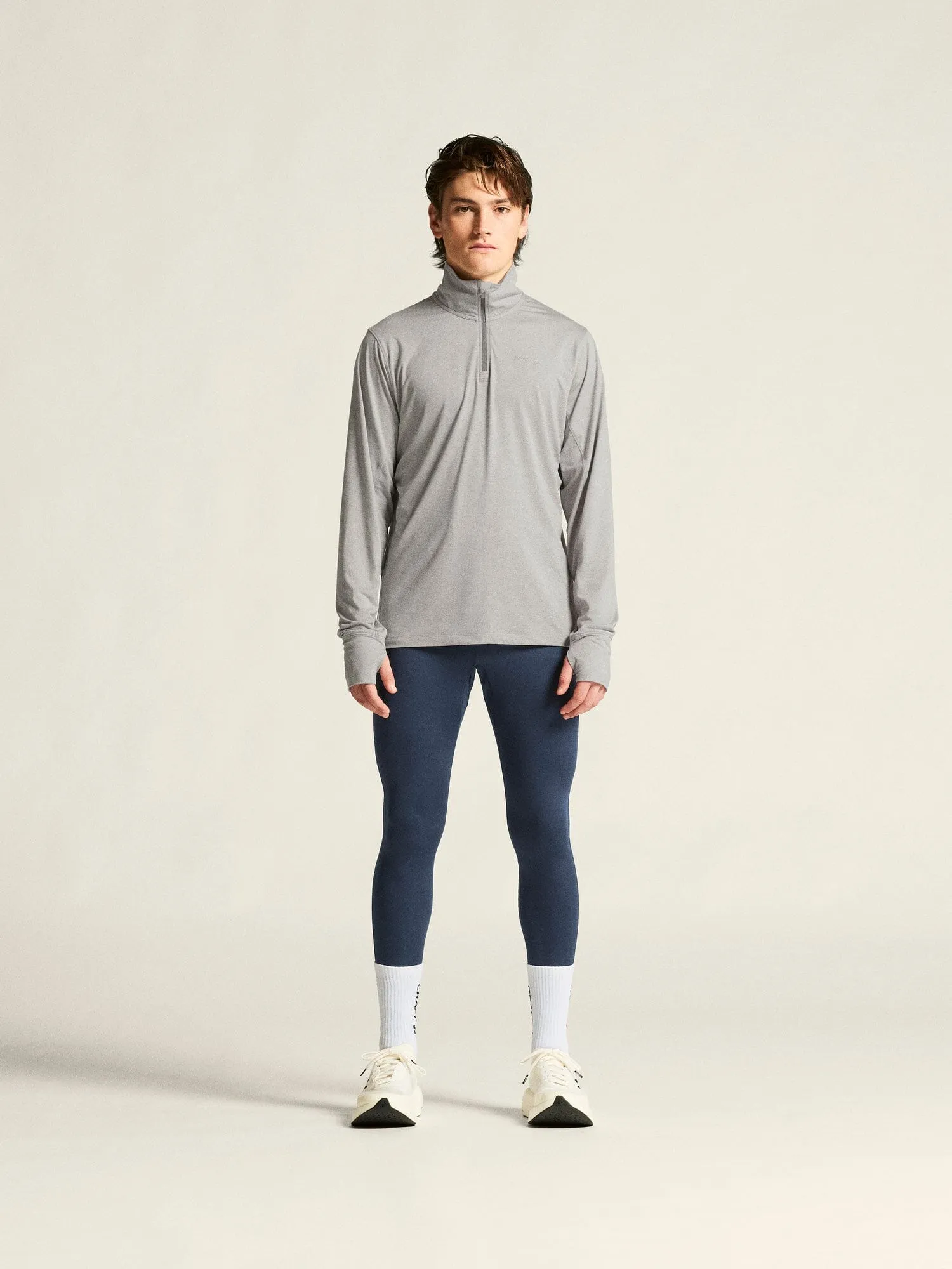 Men's Flow HZ LS - Grey Melange sold by Craft Sportswear