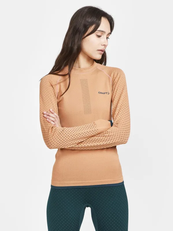 WOMENS ADV WARM INTENSITY LONG SLEEVE - GLOW-OPAL sold by Craft Sportswear