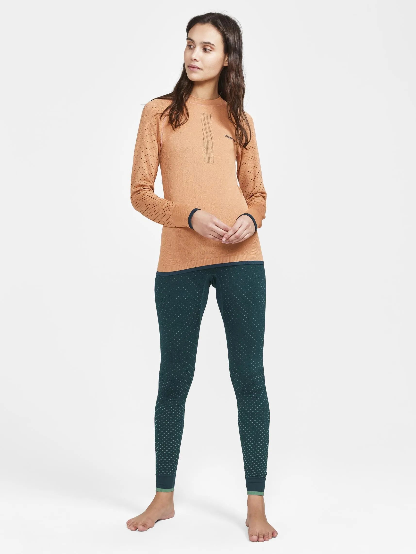 WOMENS ADV WARM INTENSITY LONG SLEEVE - GLOW-OPAL sold by Craft Sportswear product image thumbnail 5