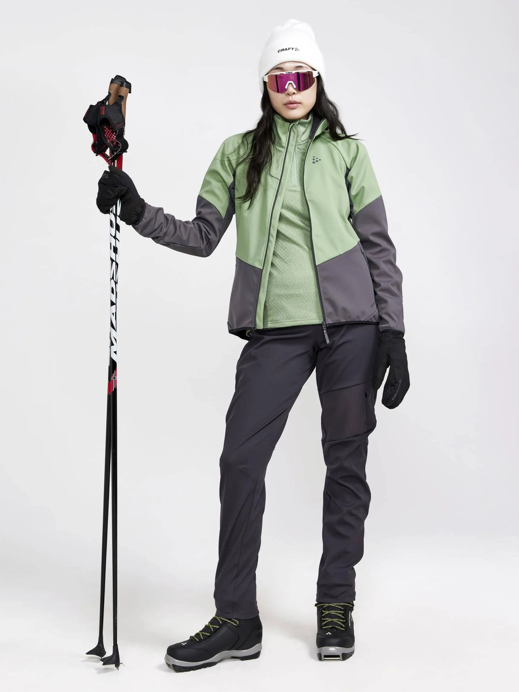 Women's Core Trim Thermal Midlayer - JADE-MELANGE sold by Craft Sportswear product image thumbnail 5