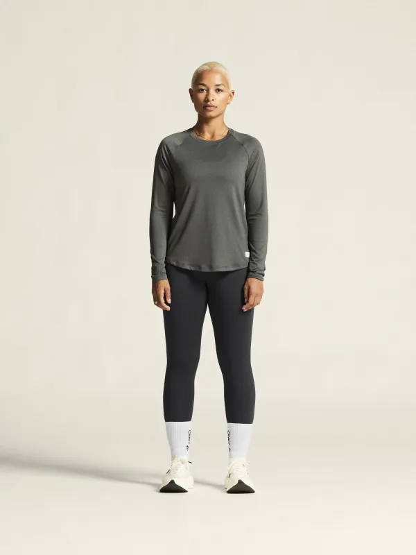 Women's Collective Long Sleeve Tee - Lava made by Craft Sportswear