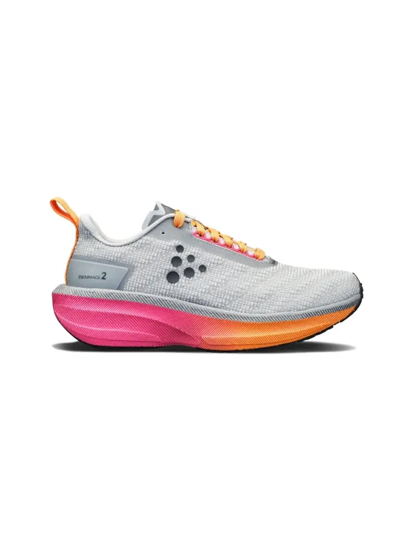 Women's Endurance 2 Running Shoe - Platnum/Sour sold by Craft Sportswear