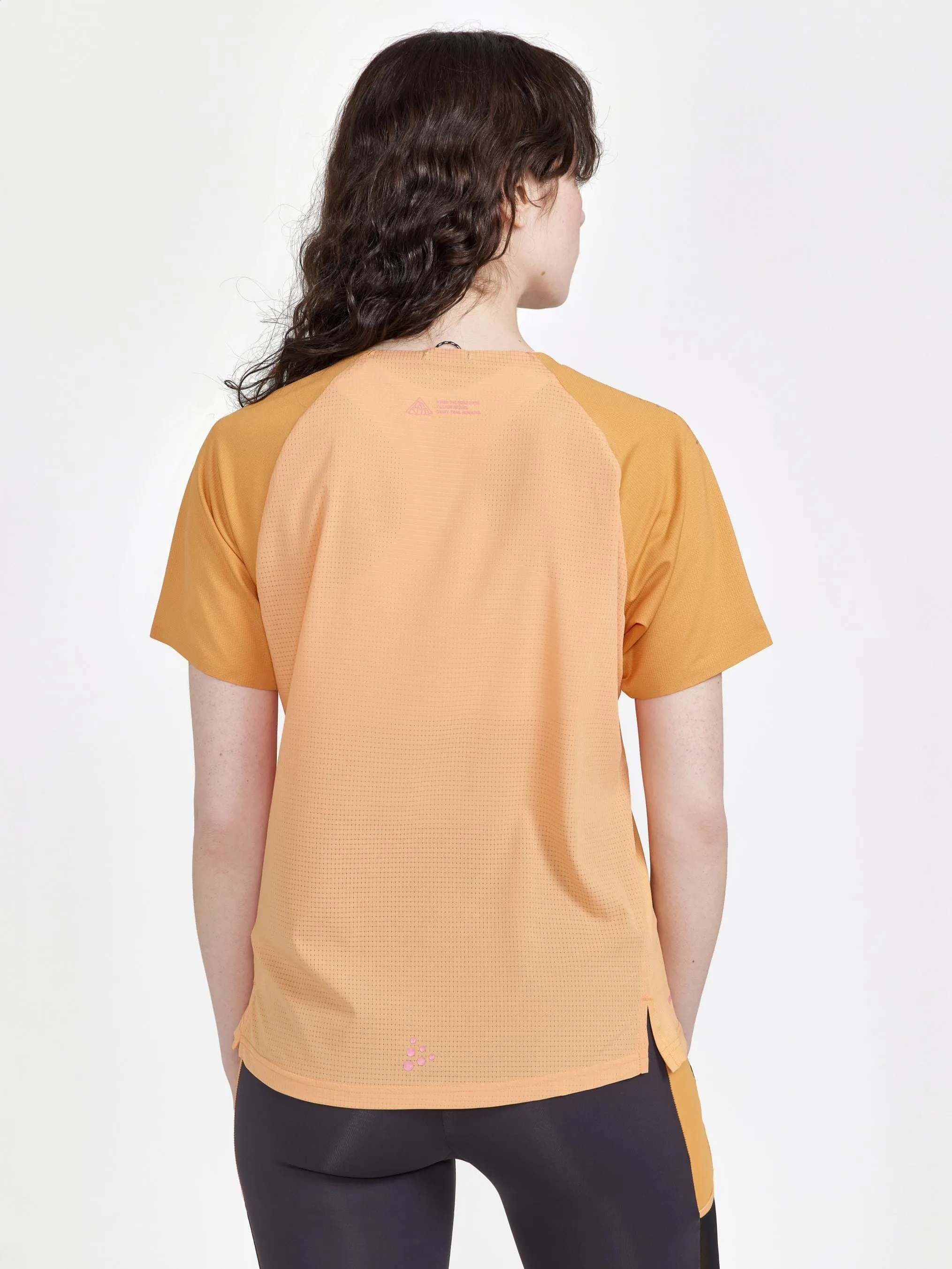 Women's Pro Trail Running Short Sleeve Tee - PEACH-DESERT sold by Craft Sportswear product image thumbnail 2