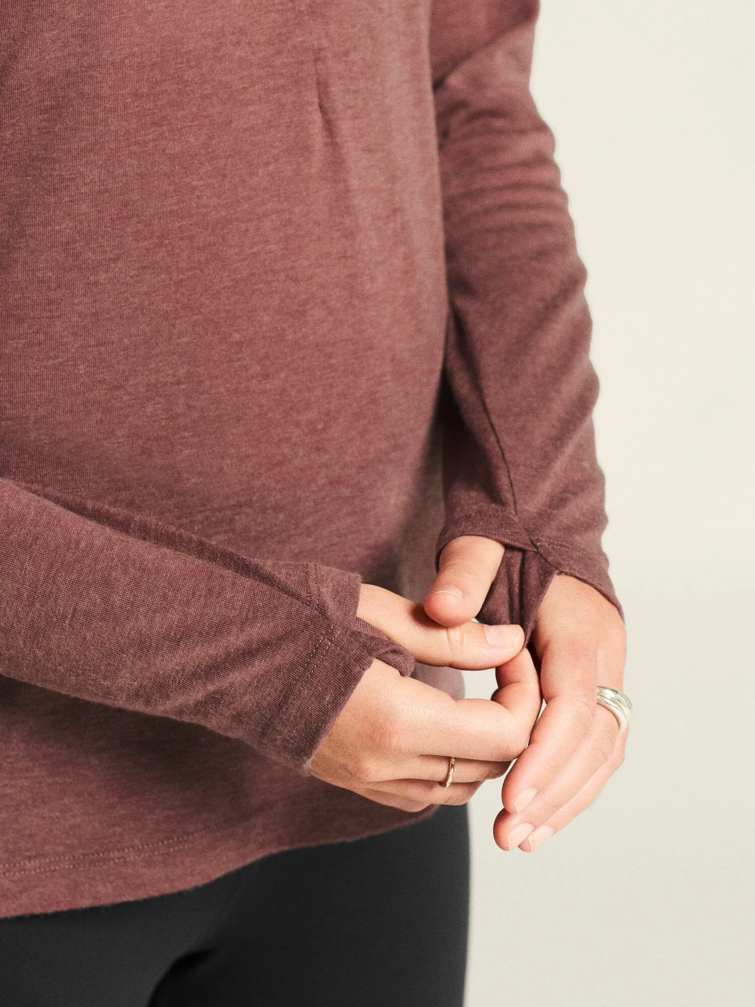 Women's ADV SubZ Wool Long Sleeve Tee 3 - Rose Brown/Melange sold by Craft Sportswear product image thumbnail 4