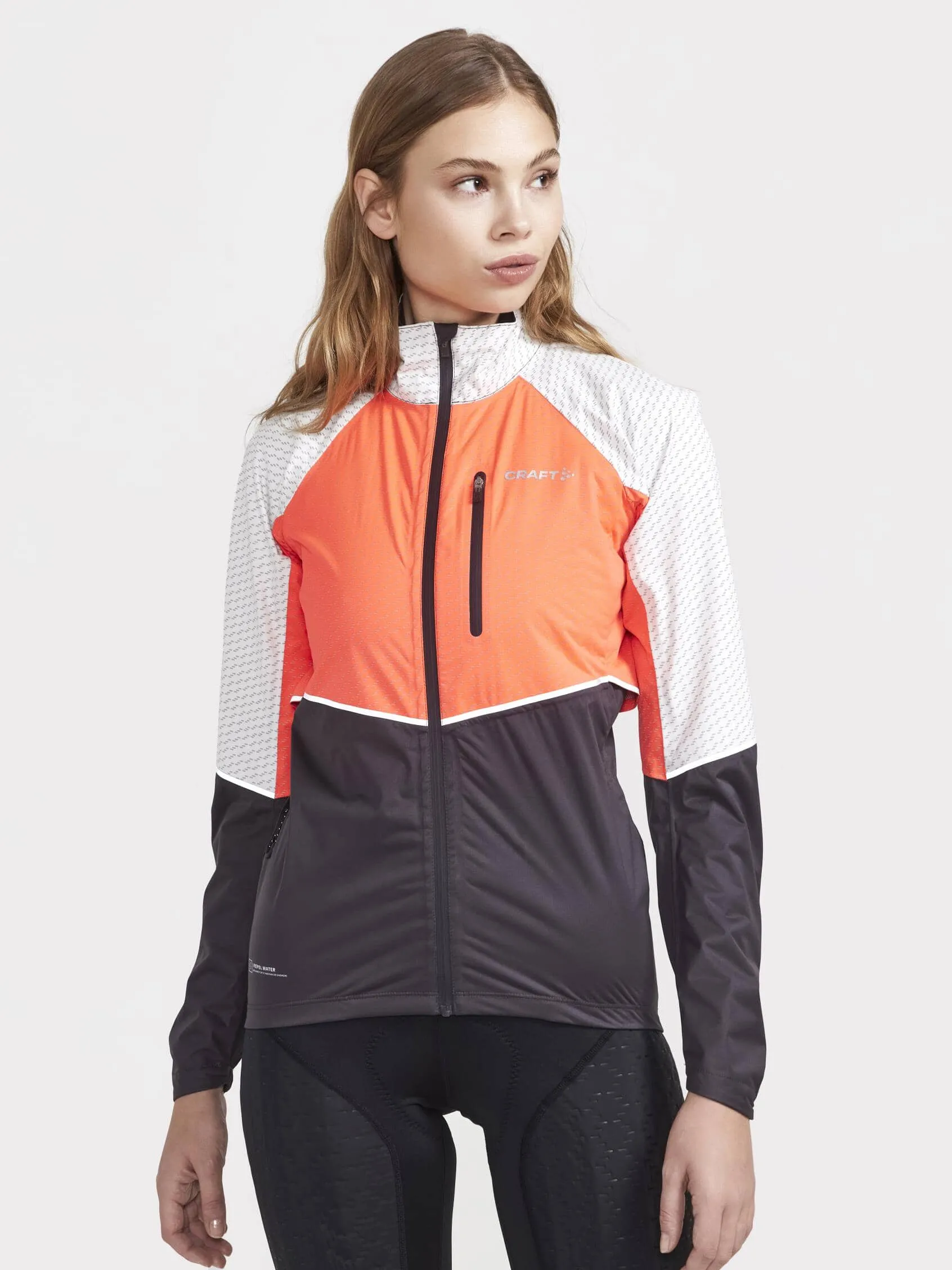 WOMEN'S ADV HYDRO LUMEN CYCLING JACKET - SHOCK-ASH WHITE sold by Craft Sportswear