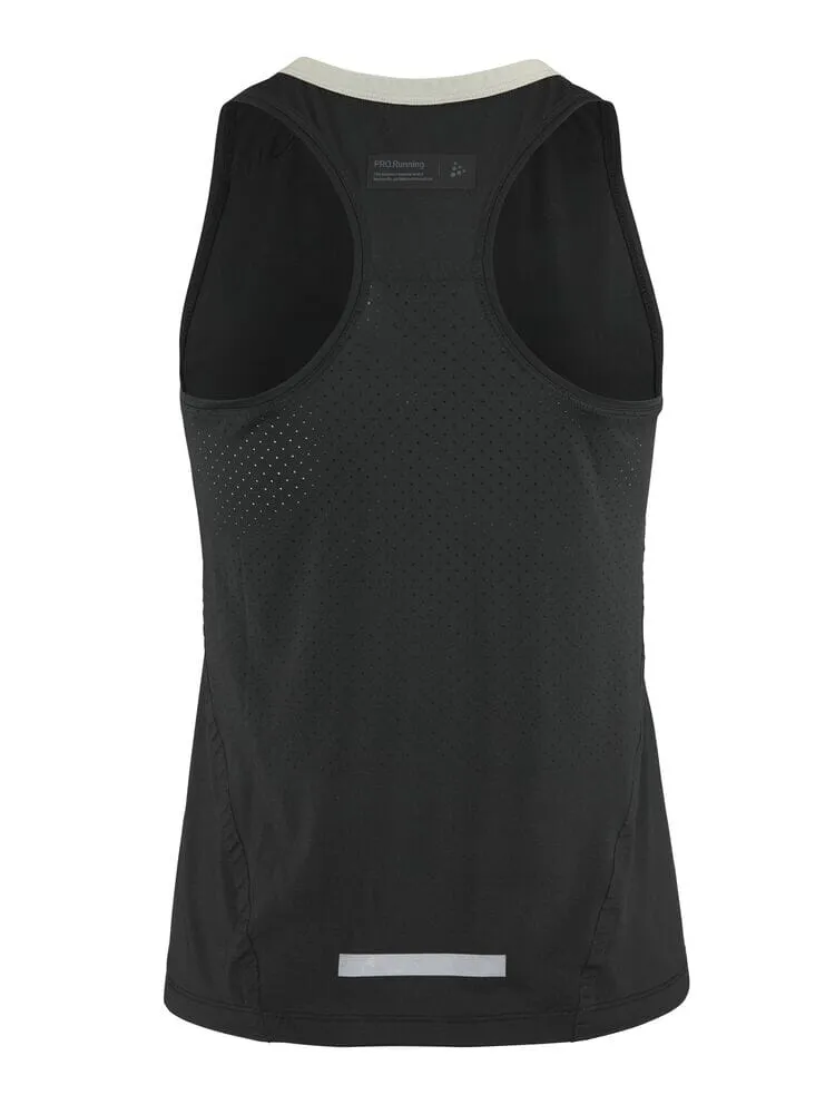 Women's Pro Hypervent Running Singlet 2 - Black sold by Craft Sportswear product image thumbnail 2