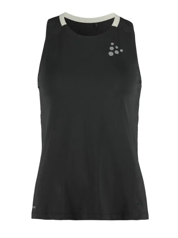 Women's Pro Hypervent Running Singlet 2 - Black made by Craft Sportswear