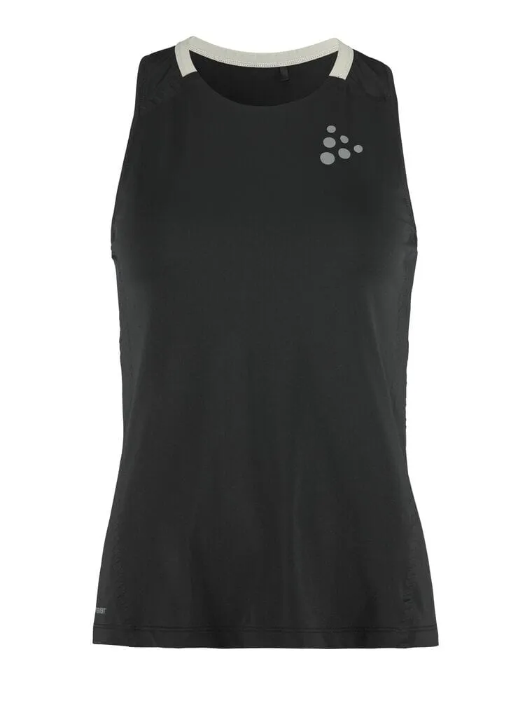 Women's Pro Hypervent Running Singlet 2 - Black sold by Craft Sportswear
