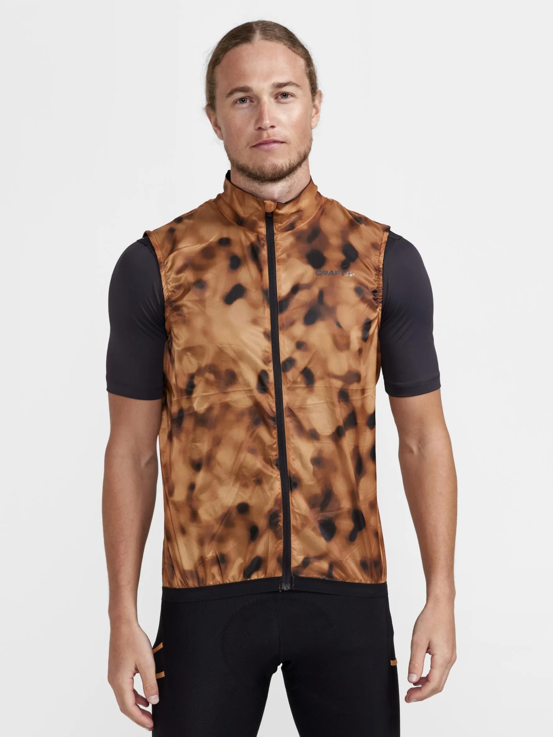 MEN'S PRO GRAVEL BIKE WIND VEST - DESERT-BLACK sold by Craft Sportswear