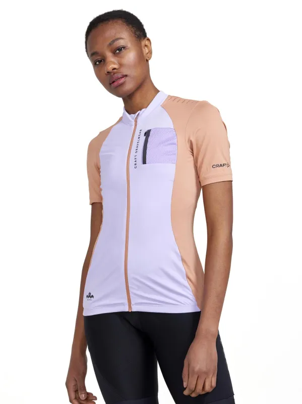 Women's ADV OFFroad Jersey - LAVENDER-CLIFF made by Craft Sportswear