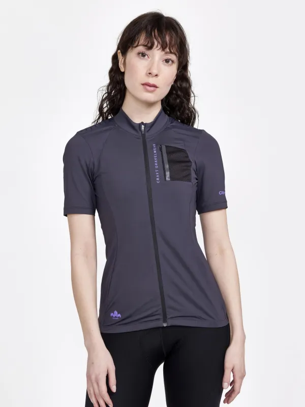 WOMEN'S ADV OFFROAD JERSEY  - SLATE-MAGIC made by Craft Sportswear