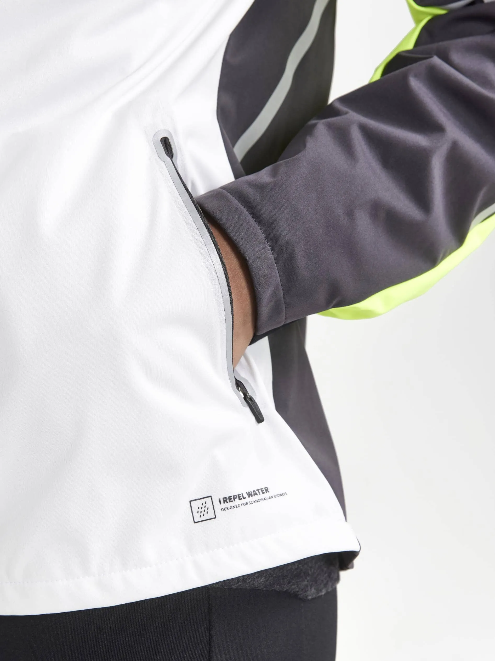 Women's Pro Hydro Lumen Running Jacket 2 - ASH WHITE-SLATE sold by Craft Sportswear product image thumbnail 4