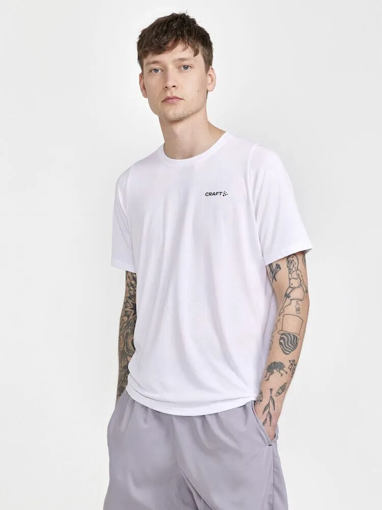 Men's Collective Bi-Blend SS Tee - WHITE sold by Craft Sportswear